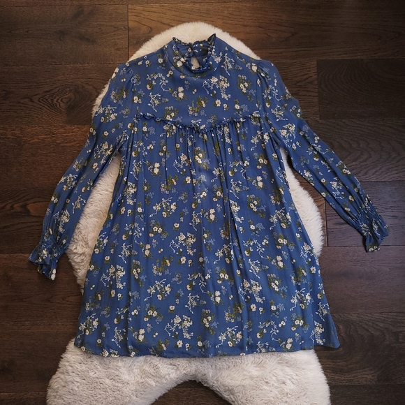 NWOT Reformation Jourdan Bridgerton Regency Floral Ruffle Mini Dress - Picture 2 of 11